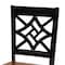 Baxton Studio Nicolette Modern Two-Tone Dark Brown and Walnut Brown Finished Wood 2-PC Dining Chair Set 179-11389-Zoro - alternate 6